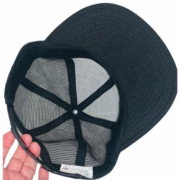 Vtg A & T Well Service Mesh Snapback Gold Scrambled Eggs Hat Cap Made in USA EUC - Picture 6 of 10